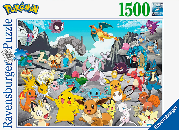 Pokemon Classics palapeli 1500 palaa on saksalaisen Ravensburgerin valmistama.