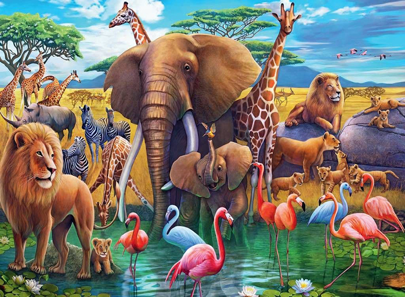 Wild life on Ravensburgerin lasten palapeli.