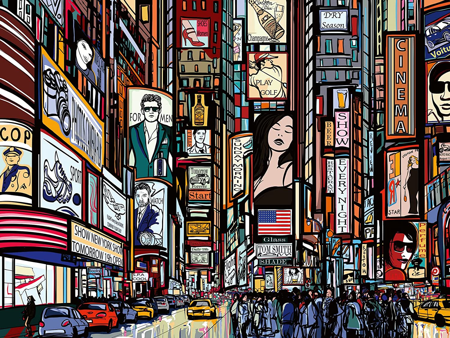 Ravensburger 1000p Buntes New York