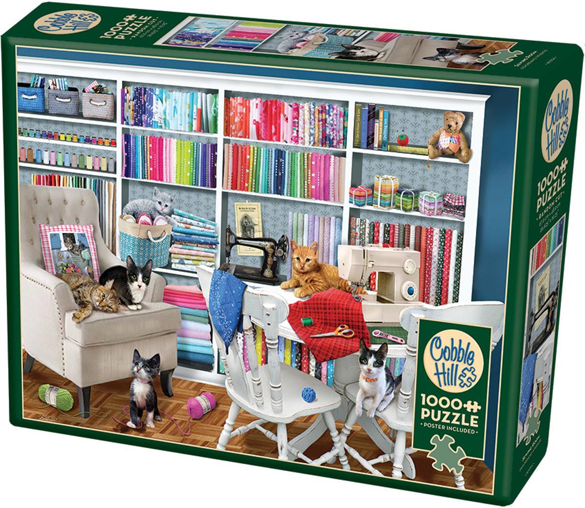 Sewing room palapeli 1000 palaa on kanadalaisen Cobble Hillin valmistama ompeluaiheinen palapeli. Ompeluhuoneen on kuvittanut Robert Giordano. Kuvassa kankaat on aseteltu hienoon järjestykseen, joten palapeliä on kiva koota ja tutkia yksityiskohtia