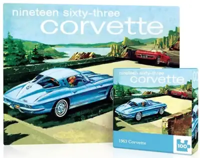 New York Puzzle company 100 palan palapeli Corvette -64.