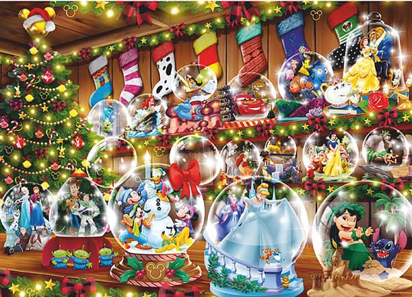 Disney Christmas palapeli 1000 palaa on Ravensburgerin joulupalapeli, jossa ihastuttavat Disneyn hahmot ovat joulun tunnelmissa.