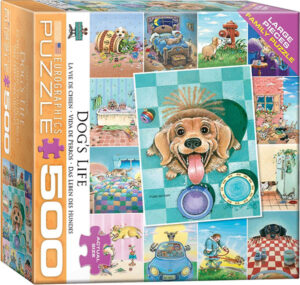Dog's life palapeli 500 palaa on kanadalaisen Eurographics Puzzlesin valmistama koirapalapeli.