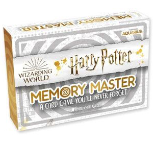Harry Potter -korttipeli (Harry Potter Memory Master) on peli, joka haastaa kaikki. Aikaa yhteen peliin menee noin puoli tuntia. Valmistaja suosittelee peliä yli 6-vuotiaille.