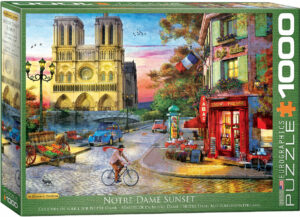 Notre-Dame palapeli on Dominic Davisonin kuvittama 1000-palainen. Kuvassa Pariisin kadut ja Notre-Dame. Eurographicsin palapelit on leikattu SmartCut-tekniikalla.