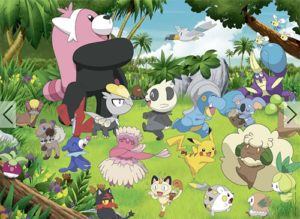 Ravensburger Wild Pokémon palapeli 300 XXL palaa isot palat