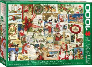 Vintage Christmas Card palapeli 1000 palaa on Eurographicsin jouluinen postikorttipalapeli