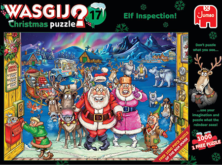 Jumbo Wasgij? 2x1000p Christmas 17 Elf Inspection