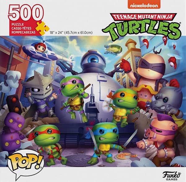 Funko POP Teenage Mutant Ninja Turtles on 500 palan palapeli, jossa mukavaa koottavaa nuorille ja aikuisille.