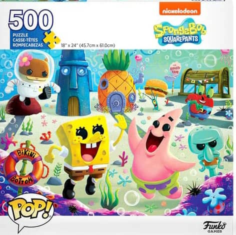 SpongeBob SquarePants POP! on Funkon 500 palan palapeli, jossa Paavo Pesusieni seikkailee.