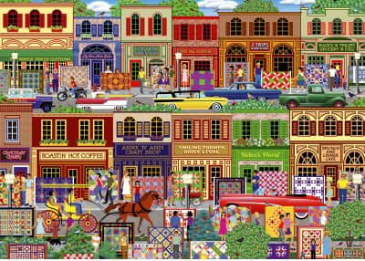 Quilt Festival palapeli vie palapelin kokoajan tilkkutäkkifestivaaleille. Ihat värit ja selkeät värit houkuttelevat kokoamaan tätä palapeliä. Valmistaja Alipson. Alipsonin palat ovat himmeäpintaiset, joten niitä on mukava koota myös keinovalossa.