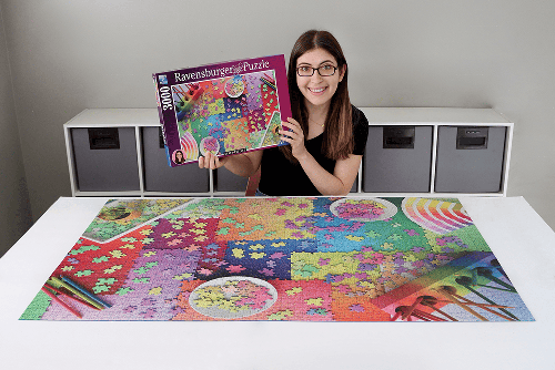Karen Puzzles suunnitteli Ravensburgerille 3000 ja 1000 palan palapelit