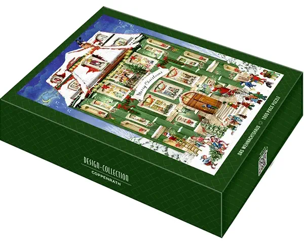 Christmas House palapeli on Coppenrathin Premiun-sarjan palapeli. Ihastuttava talo on koristeltu jouluiseen asuun.