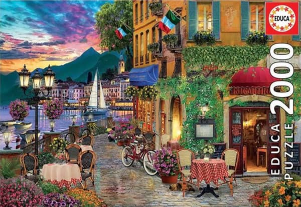 Italian Fascino palapeli on Educan 2000 palan palapeli, joka vie palapelin kokoajan Italiaan, jossa rantakahvilat kutsuvat istumaan iltaa.