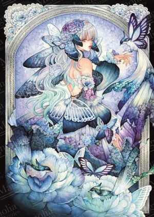 Magnolia Midnight Blue palapeli 1000 palaa on Laverinnen kuvittama anime-tyylinen palapeli.