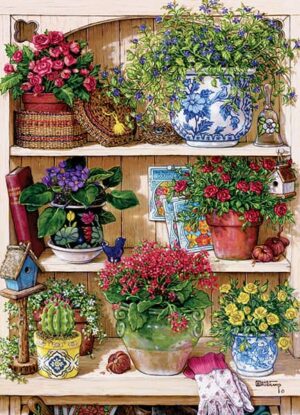Flower cupboard -palapeli on Cobble Hillin 500 palan palapeli, jossa on tavallista isommat palat.