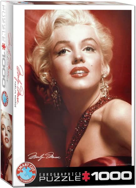 Marilyn Monroe palapeli on kanadalaisen Eurographicsin 1000-palainen. Eurographicsin palapelit on leikattu SmartCut-tekniikalla.