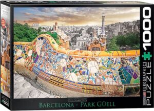 Antoni Gaudí palapeli (Barcelona) 1000 palaa on kanadalaisen Eurographicsin maisemapalapeli. Kuvassa Antoni Gaudín suunnittelema Güellin puisto, joka sijaitsee Gràcian kaupunginosassa Barcelonassa.