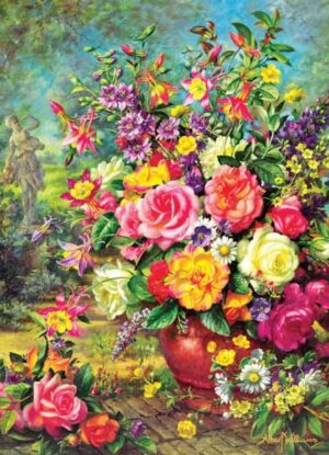 Kukkakimppu palapeli 1000 palaa (Flower Bouquet) on Eurographicsin vuoden 2024 uutuus. Upeat ruusut, akilleijat ja luonnonkukat on aseteltu kuin kukkamaalaukseen. Eurographicsin palapelit on leikattu SmartCut-tekniikalla.
