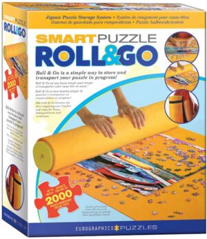 Palapelimatto 2000 palaa Eurographics Roll & Go Puzzle Mat. Kätevä tapa säilyttää ja kuljettaa maksimissaan 2000 palan palapeliä.