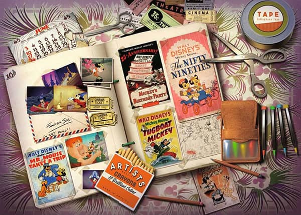 Disney Collectors Edition 1940 palapeli on Ravensburgerin 1000-palainen. Astu elokuvan ja viihteen kultaiseen aikakauteen tällä ihastuttavalla 1000 palan palapelillä, joka kunnioittaa Mikki Hiirtä 1940-luvulla. Tämä palapeli ei ole vain taideteos; se on matka ajassa, jossa Mikki on keskeisessä asemassa kahdessa klassisessa animaatiokuvassa: "Hinaaja Mikki" ja "Mr. Mouse Takes a Trip". Kun kokoat tätä palapeliä, sinut kuljetetaan 1940-luvun lumoavaan maailmaan. Palapelin reunaa koristavat huolellisesti toistetut vintaget teatteri- ja elokuvaliput, mikä on osoitus aikakauden rakkaudesta valkokankaaseen. Nämä liput ovat muistutus iloisista retkistä, joita perheet ja ystävät nauttivat noina taianomaisina aikoina.