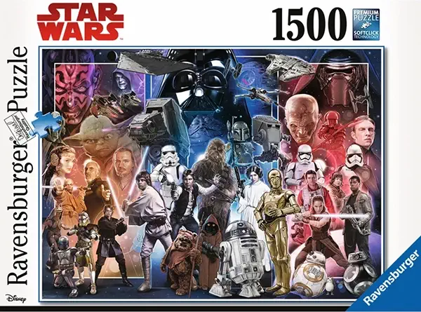 Star Wars Universe palapeli 1500 palaa kuuluu Ravensburgerin Pohjoismaiden ulkopuoliseen valikoimaan.