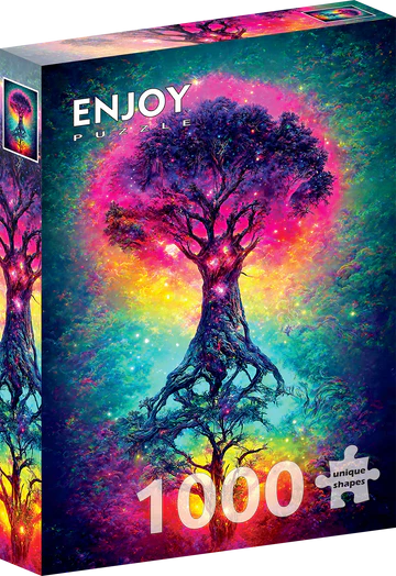 Tree of the Universe palapeli on Enjoyn 1000-palainen ja puu-aiheinen palapeli. Enjoyn palat eivät kiillä, ja palat ovat yksilölliset ja menevät vain omille paikoilleen.