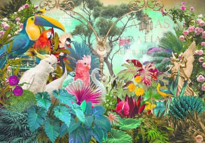 Birddiversity palapeli on Heyen 1000-palainen, jonka kuvassa papukaijat, tukaani ja pikkulinnut erisävyisten puiden ja kasvien lomassa. Lintupalapeli kuuluu Fauna Fantasies -sarjaan. Kuvitus Andre Sanchez