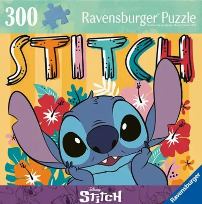 Stitch palapeli 300 palaa on Ravensburgerin valmistama ja siinä on normaalin kokoiset palat.
