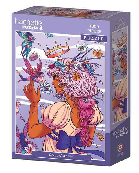 Hachette Reine des Fées palapeli 1000 palaa on ranskalaisen Hachette Puzzlen uutuus. Keijujen kuningatar -palapelin on kuvittanut Célia Beauduc.