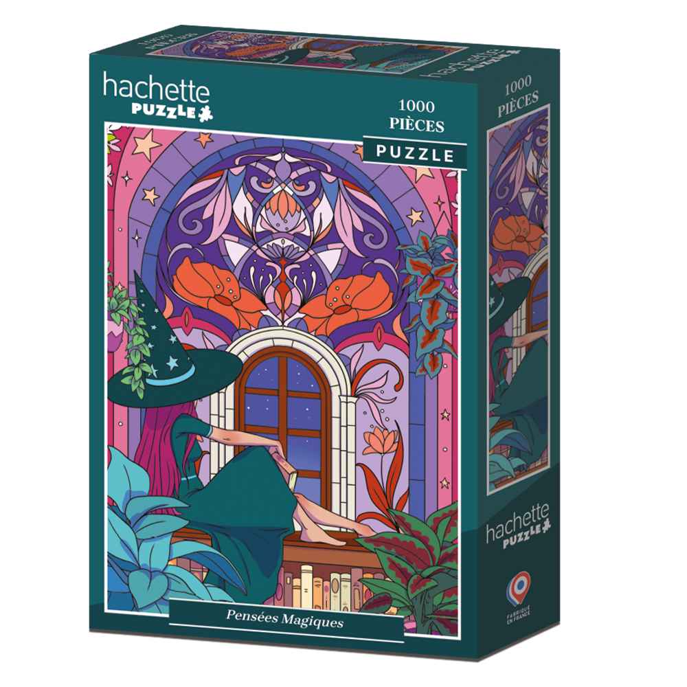 Hachette Pensées Magiques palapeli 1000 palaa on ranskalaisen Hachette Puzzlen uutuus. Maagisia ajatuksia -palapelin on kuvittanut Célia Beauduc.