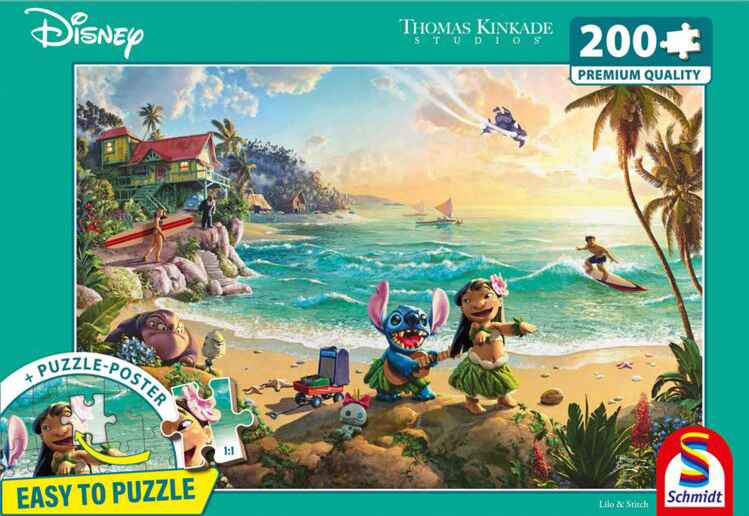 Lilo & Stitch palapeli 200 palaa on Thomas Kinkade Studiosin kuvittama Disney-palapeli.