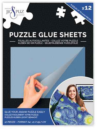 Palapelin liima-arkki 2000 palan palapelille (Puzzle Glue Sheets).