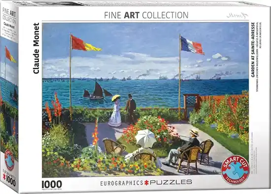 Eurographics Garden at Sainte-Adresse palapeli 1000 palaa - Image 2