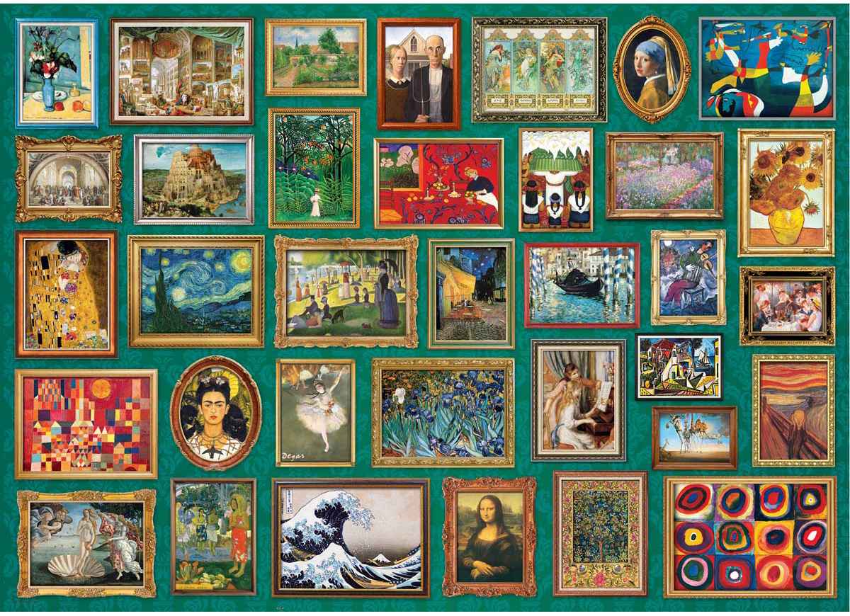 Masterpieces palapeli 2000 palaa on Eurographicsin taidepalapeli, jonka kuvassa mestariteosten galleria.