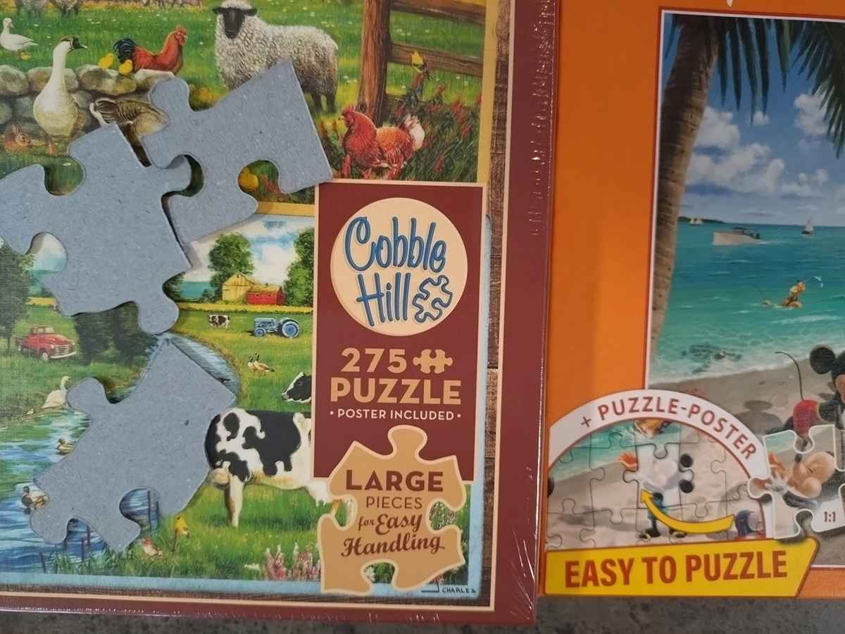 isot palat helpottavat palapelin kokoamista