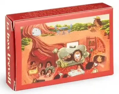 Trevell Cozy Moment minipalapeli 99 palaa (mini puzzle) on ranskalaisen Trevellen minipalainen palapeli. Kuvassa siiliperhe.