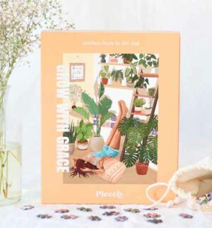 Piecely Grow with Grace -palapeli 500 palaa on Tarn Chalkin kuvittama.