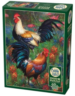 Roosters palapeli 1000 palaa on kanadalaisen Cobble Hillin valmistama kukkoaiheinen palapeli. Kaksi kukkoa keikistelee Mark Keathleyn kuvittamassa palapelissä.