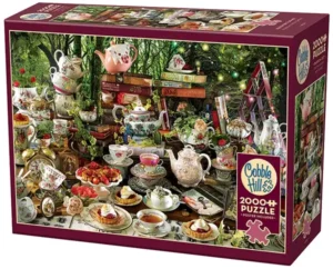 Mad Hatter's Tea Party palapeli 2000 palaa on kanadalaisen Cobble Hillin valmistama teekuppi-aiheinen palapeli.