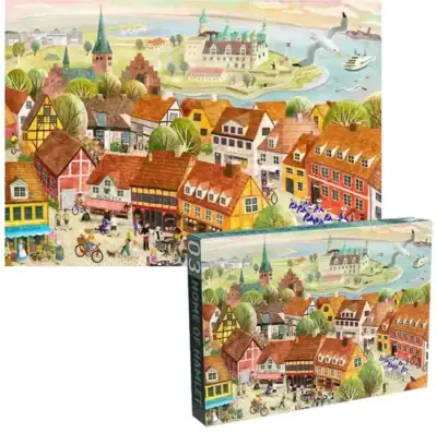 Penny Puzzle Home of Hamlet palapeli 1000 palaa on tanskalaisen palapelimerkki Penny Puzzlen valmistama. Palapelin mukana pääset matkaamaan Ruotsiin Helsingøriin. 
