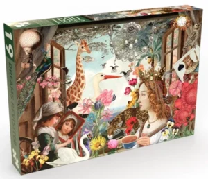 Penny Puzzle Dreams Revisited palapeli 1000 palaa on tanskalaisen palapelimerkki Penny Puzzlen valmistama, ihanan vintagetyylinen mutta värikäs palapeli. Pennyt Puzzlet suunnitellaan Tanskassa.