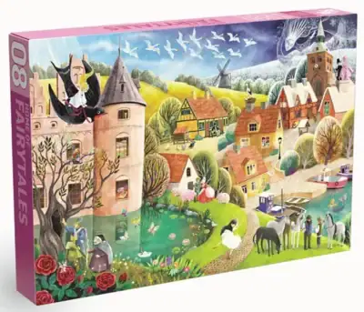 Penny Puzzle Home of Fairytales palapeli 1000 palaa on tanskalaisen palapelimerkki Penny Puzzlen valmistama kunnianosoitus kirjailija Christian Andersenille ja hänen saduilleen.