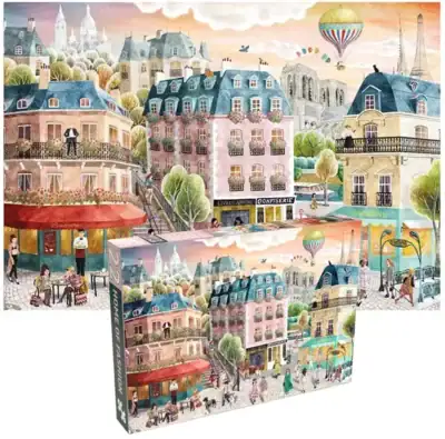 Penny Puzzle Home of Fashion palapeli 1000 palaa on tanskalaisen palapelimerkki Penny Puzzlen valmistama.