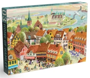 Penny Puzzle Home of Hamlet palapeli 1000 palaa on tanskalaisen palapelimerkki Penny Puzzlen valmistama. Palapelin mukana pääset matkaamaan Ruotsiin Helsingøriin.