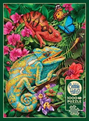 Karma Chameleon palapeli 1000 palaa on kanadalaisen Cobble Hillin valmistama kameleontti-aiheinen palapeli. 