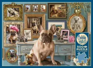 Cobble Hill Frenchie palapeli 500 palaa on kanadalaisen Cobble Hillin valmistama ranskanbulldoggi-palapeli. 