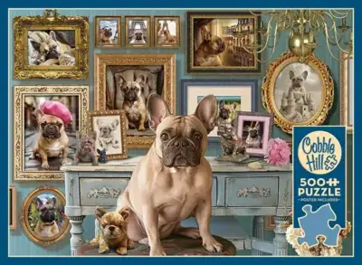 Cobble Hill Frenchie palapeli 500 palaa on kanadalaisen Cobble Hillin valmistama ranskanbulldoggi-palapeli. 