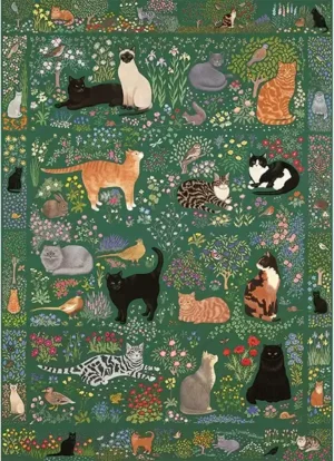 Tapestry Garden  palapeli 1000 palaa on brittiläisen Gibsonsin vintagetyylinen kissapalapeli.