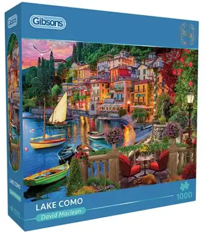 Gibsons Lake Como palapeli 1000 palaa on brittiläisen Gibsonsin maisemapalapeli
